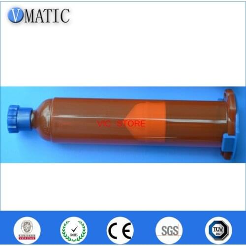 Free Shipping 10Pcs/Lot 55ml/Cc Loca UV Glue Pneumatic Syringes (Without Glue Inside) Dispensing Syringes With Piston & Stopper