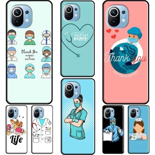 Medicine Nurse Doctor Dentist Case For POCO X3 Pro M3 F2 F3 Pro Cover For Xiaomi Mi 11 Ultra 9T 10T Pro Mi Note 10 Lite