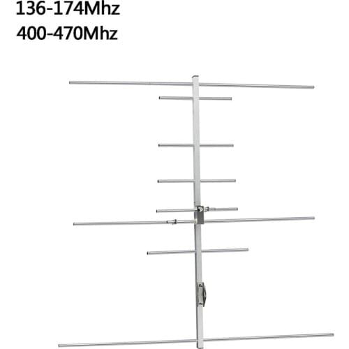 Yagi Antenna Dual Band VHF/UHF High Gain 9.5/11.5dBi Outdoor Antenna for Baofeng UV-5R Yaesu Retevis Radio Repeater
