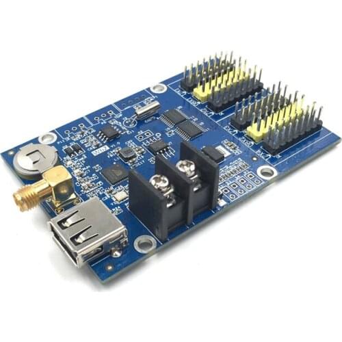 HD-W62 Asynchronous 64Hx1024W Pixels 4xHUB12 And 2xHUB08 Single And Dual Color LED Display WIFI Control Card