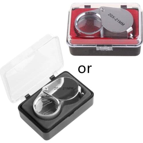 Mini 20X Glass Magnifying Magnifier Jeweler Eye Jewelry Loupe Loop Hot 85AC