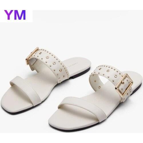 Fashion Winered Women Summer New Sandals 2021 Female Sandals Buckle Ladies Sandals Zapatillas Casa Mujer Sapatos Femininos 36-42