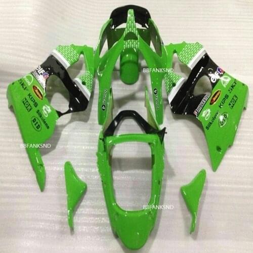 First-class fairing kit For KAWASAKI Ninja ZX6R 00-02 ZX-6R 2000-2002 ZX 6R 2000 2002 00 01 02 ABS fairings Green/black