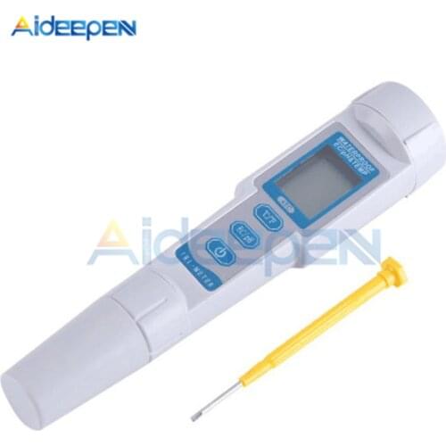 PH Meter Water Quality Tester TDS/PH/EC Tester Temperature Tester Pen Water Quality Measurement Tools PH-983