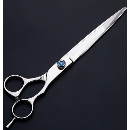8 inch sliver pet scissors dog cat grooming animals professional pet hair shears super sharp barber cutting tools 440C high-end