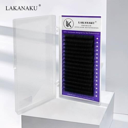 LAKANAKU Synthetic Eyelash Extension Matte Lashes Size Premium Volume Eyelashes for Eye Beauty