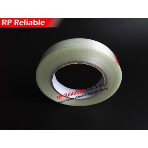 5mm~100mm width choose), 50meters, Strong Power Fiber Glass Packing Tape for Box Toy Model Case Goods Fasten, Single Adhesive