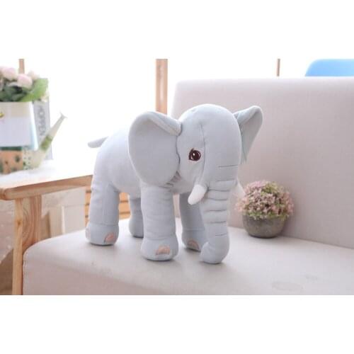 Blue plush elephant toy soft cute elephant gift doll about 40cm 2644