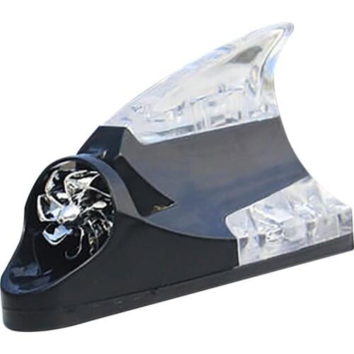 Universal New 1pcs Car Auto Styling Power Wind Shark Fin Shaped LED Warning Flashing Light Lamp Car Accessories