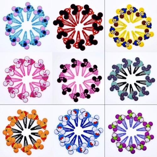 Party Birthday Gift 10 Pcs Girls Hairpins Mouse Balloon Shaped Children Hair Accessories Hair Pin Headwear Hair clips