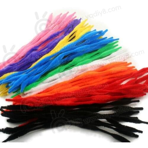 Wave Chenille Stems Pipe Cleaners Craft DIY Metallic Christmas Pipe Cleaners Stems 1000pcs/lot