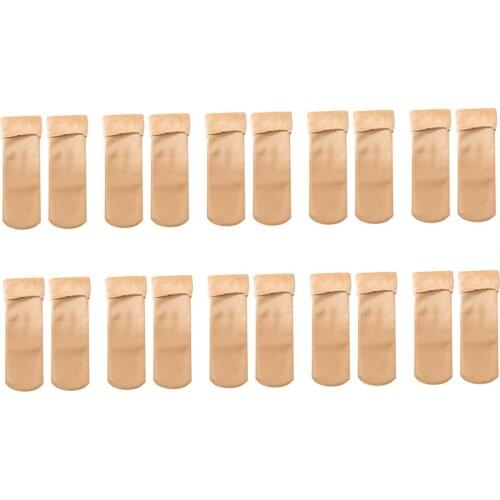 Women Fleece Slipper Socks Warm Soft Casual Sleep Boots Crew Socks Hosiery Bed Socks Home Socks Floor Socks