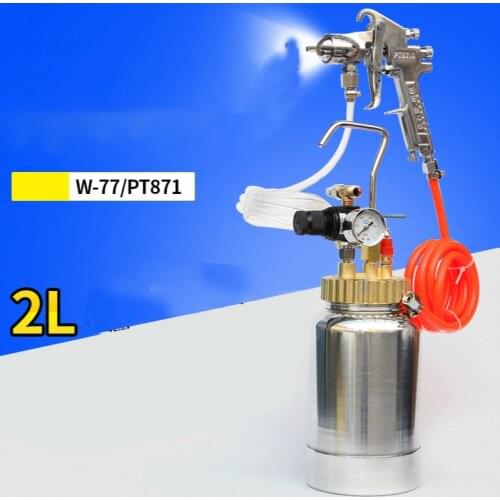 2 liters 0.5 Gallon Colorful paint Water-in-water spray gun Marble paint Latex paint stone paint Pressure tank ejection gun