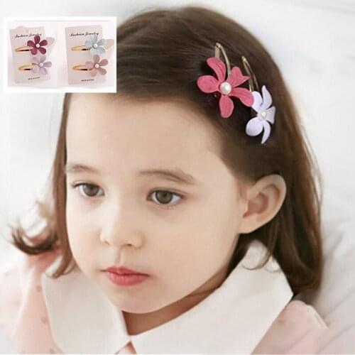 2pcs Baby Hair Clips for Hair Clip Pins BB Hairpins Color Metal Hairpins For Baby Children Girls Styling Accessories For Girl