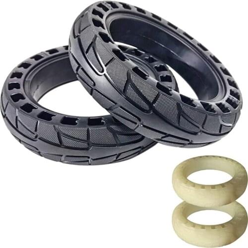 2PCS Electric Scooter Solid Tyre Honeycomb Absorber Hollow Tire Durable Shock Tyre for Xiaomi M365 Pro