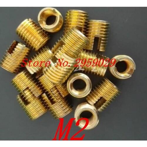 20pcs m2 302 Type Self Tapping insert/Self Tapping Screw Bushing steel with zinc