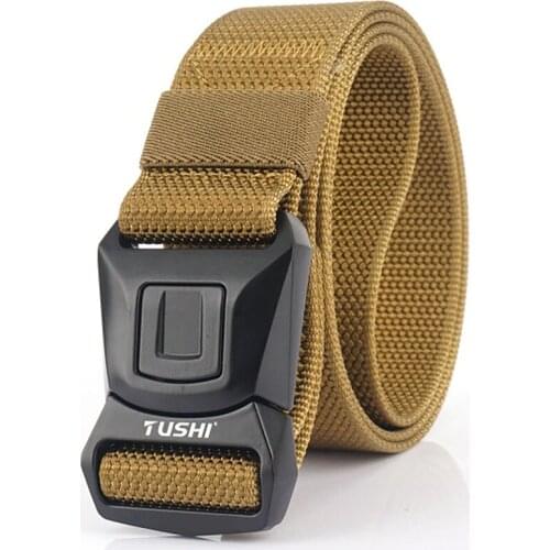 2021 Fashion Tactical Belt Quick Release 1200D Real Nylon Tight Oxford Cloth Genuine Mens Sports Belt Battle Belt