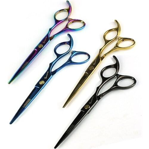 6 inch stainless steel professional hair scissors for barber shop haircut stylist special hairdressing cutting scissors makas