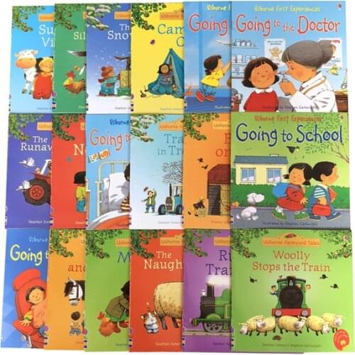 8 Books 15x15cm Usborne Best Picture Books Children Baby famous Story English Farmyard Tales Series Farm story Kids English Book