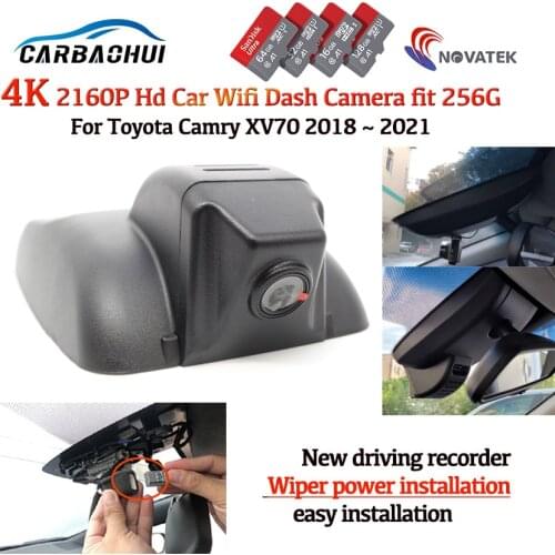 4K hd 2160p Plug and play Car DVR Video Recorder Dash Cam Camera For Toyota Camry XV70 2018 2019 2020 2021CAR driving recorder