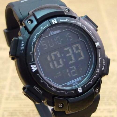 Aismei Mens Watches Luxury Sport Army Outdoor Waterproof Digital Watch Military Casual Men Wristwatches Relogio Masculino