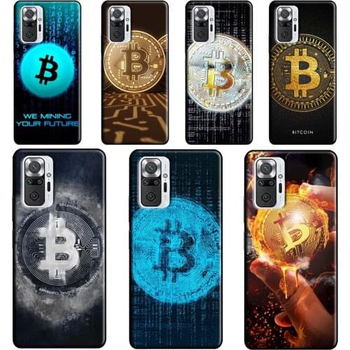 Bitcoin Phone Case For Xiaomi Redmi Note 10 8 9 Pro Note 8T 9S Coque For Redmi 9C 9T K40 7A 8A 9A