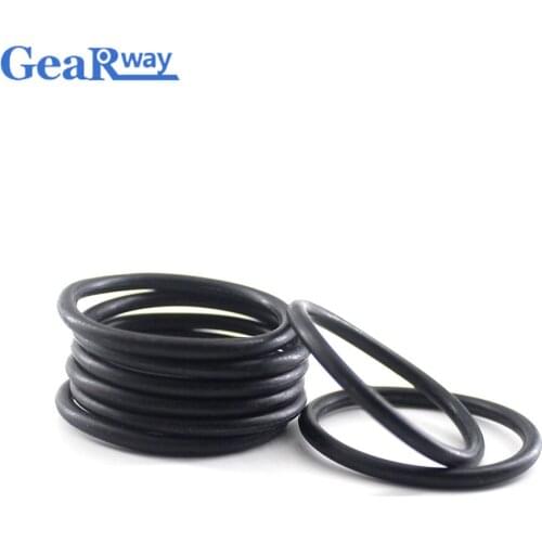 Black Rubber O Ring Seals 2.65mm CS NBR O Ring Seal Gasket 71/73.2/74.5/75/136/140mm ID 70SH Hardness O Ring Sealing Gasket