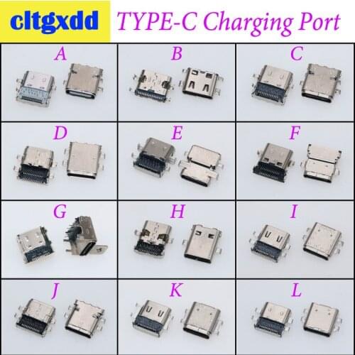 Cltgxdd New TYPE SMT Socket Connector Micro USB Type C 3.1 Female Placement SMD DIP For PCB design DIY Charging Port