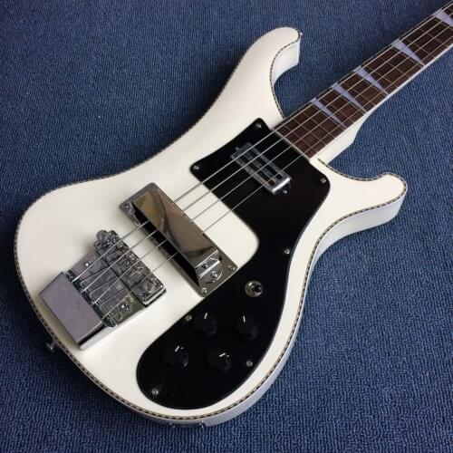 Free delivery, rosewood fingerboard Electric guitar, 4-string electric bass guitar in Cream yellow, high quality electric guitar