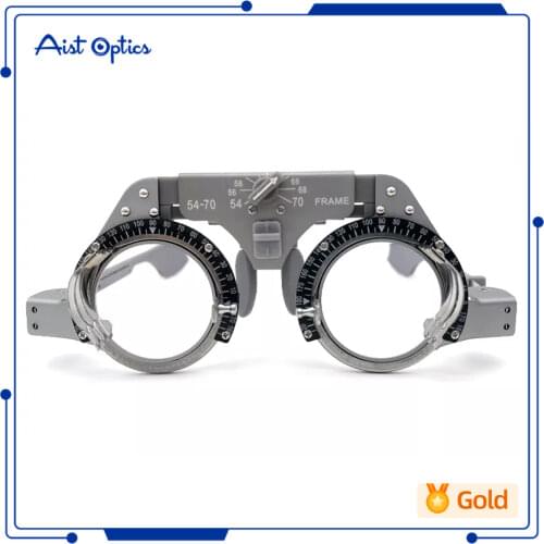 China Factory Best Price Ophthalmic Equipment Optical Universal Trial Frame Adjustable PD 54-70mm Pure Titanium