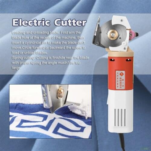 TY-65 150W 50HZ Handheld Portable 65mm Rotary Blade Electric Cloth Cutter Fabric Round Cutting Machine