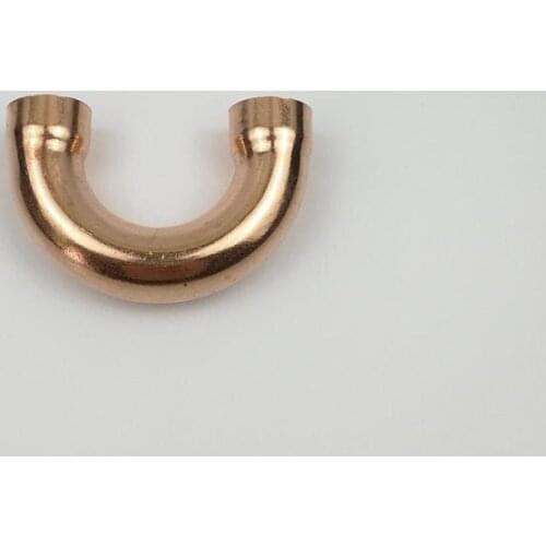 Copper 180 Elbow Plumbing Pipe Fitting Water Gas Oil Scoket Weld Coupler End Feed 180 Deg 25.4mm x1mm x76