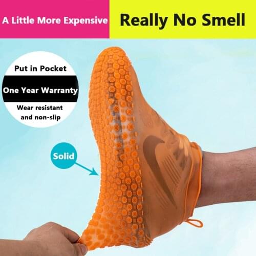 Reusable silicone shoe cover Boots Waterproof Rain Shoes Covers S/M/L for Kids adults Outdoor Camping Slip-resistant Overshoes