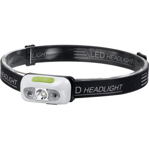 1 Set Mini Infrared Sensor Headlamps USB Rechargeable Head Lamp Waterproof Outdoor Camping Hiking LED Light Headlamp Flashlight