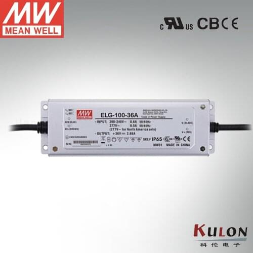 Genuine Meanwell Power Supply ELG-100-36B 96W 2.66A 36V dimming LED driver