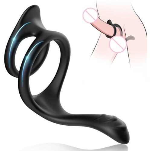 Newest Penis Ring Mens Masturbator Cock Rings Couple Lover Toys For Sex Men Time Delay Ejaculation Soft Silicone Sexy Toy Ring