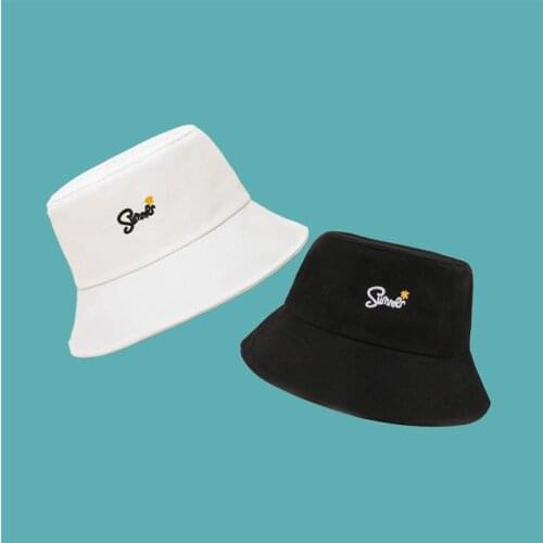 Summer Letter Embroidery Bucket Hat Fisherman Hat Outdoor Travel Hat Sun Cap Hats for Men and Women 41