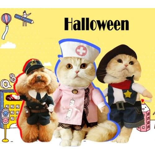 Pet Dog Clothes Puppy Funny Halloween Christmas Costume Small Cats Dogs Coat Pets Costume Coat Bulldog Chihuahua Clothes