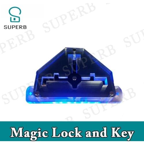 Superb Real Room Escape Game Prop Magic Lock and Key Put the key in right position in the magic lock to unlock escape room props