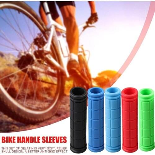 12 cm Rubber Bike Handlebar Grips Cover Mountain Bicycle Handles Anti-skid Bicycles Bar Grips Fixed Gear Bicycle Accessories