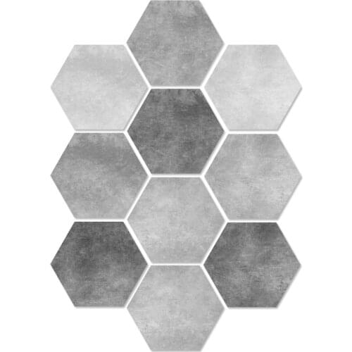 DIY Self Adhesive 3D Wall Stickers Bedroom Decor Foam Brick Room Decor Waterproof Hexagon Wall Sticker For Kids Room Decorative