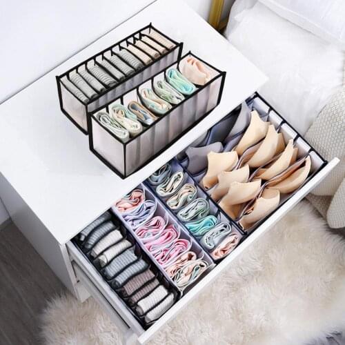 Three Specifications Of Underwear Storage Boxed Socks Artifact Put Bra Underwear Drawer Type Compartment Wardrobe Finishing Grid