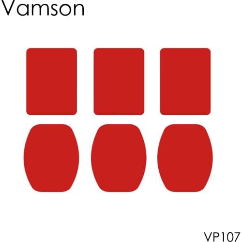 Vamson for GoPro Accessories 6 Pcs VHB Adhesive Sticky Surface Curved Flat Sticker For GoPro Hero 8 7 6 5 4 3+ for Yi 4K VP107