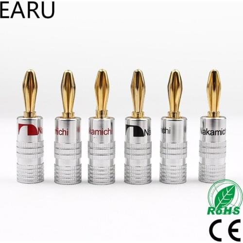 12pcs GD Amp Nakamichi Speaker Banana plug connectors