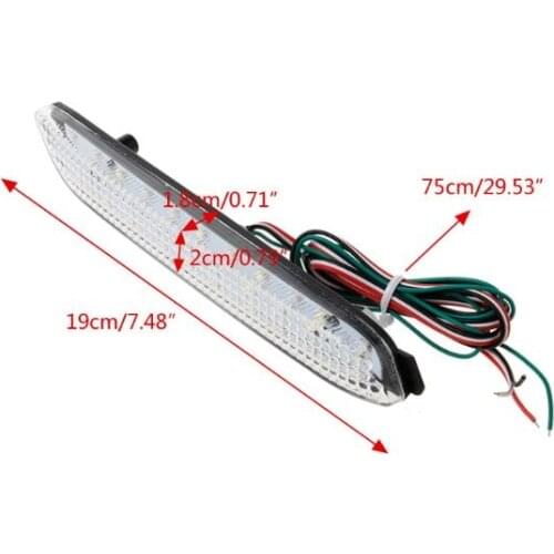 2Pcs LED Tail Braking Lamp Brake Rear Bumper Reflector Warning Stop Light for toyota Camry 2009 2012 Innova/ISF/GX470/RX300