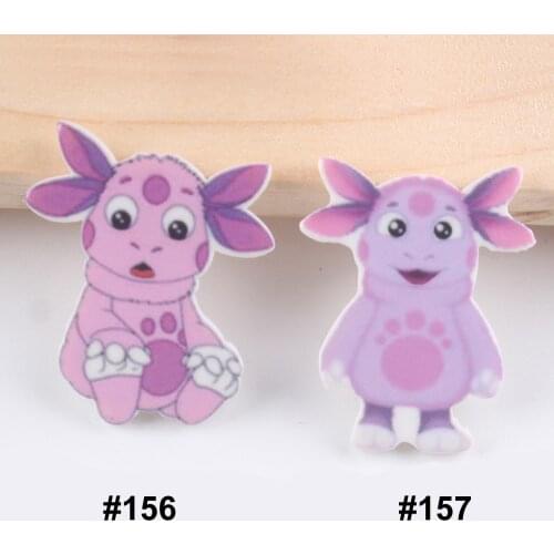 50pcs Mixed Two Designs Cartoon Cow Flatback Resin Kawaii Sit Stand Cow Resin Cabochon DIY Craft For Home Decoration Accessories