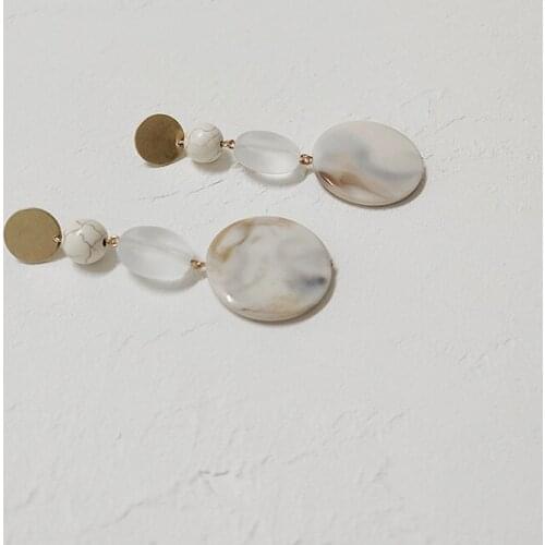 Acrylic earrings Warm color earrings fasion jewellery Original designs ideally for the need of street photography