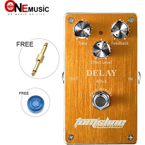 Aroma Premium Effect Pedal ADL-1 DELAY Time Knob Max 400ms