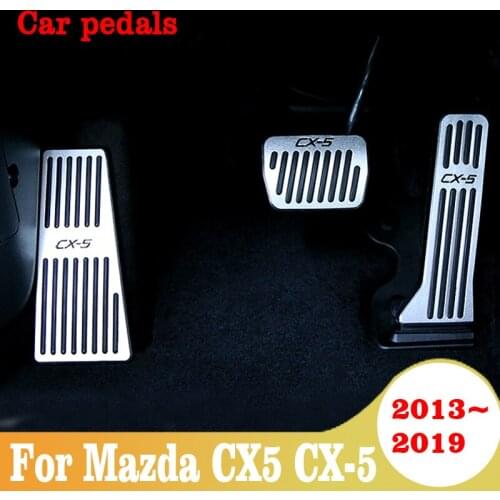Car Pedals For Mazda CX5 CX-5 2013-2019 Accelerator Footrest Pedal Brake Clutch Pad Accessories