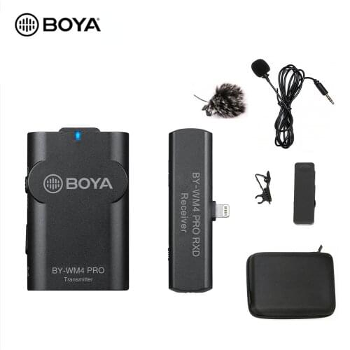 BOYA BY-WM4 PRO K3 2.4GHz Wireless Microphone System Smartphones Video Mic for iOS devices Ideal for Youtube vlogging